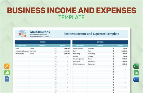 Income And Expenses Template Excel