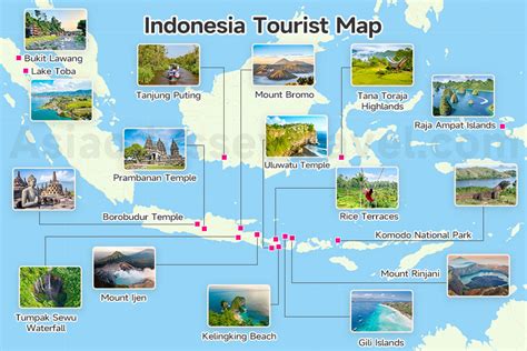 Indonesia tourist map