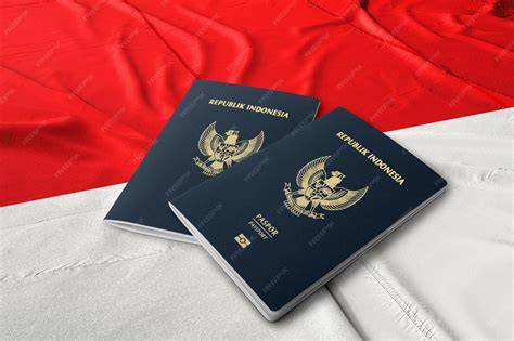Indonesian flag and document