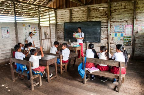 Indonesian teacher teaching in classroom