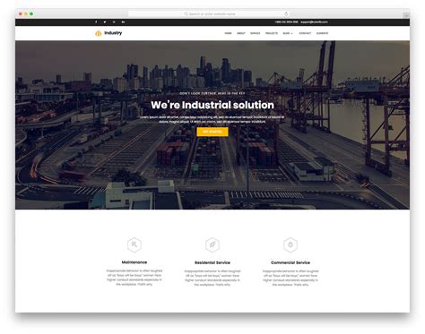 Industrial Website Templates