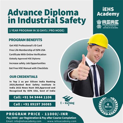 Industrial safety dilpoma course image