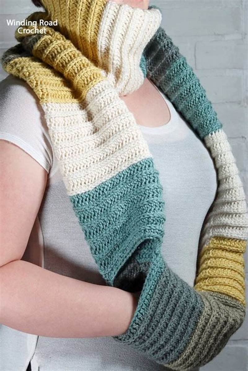 Infinity Scarf With Hidden Pocket Pattern