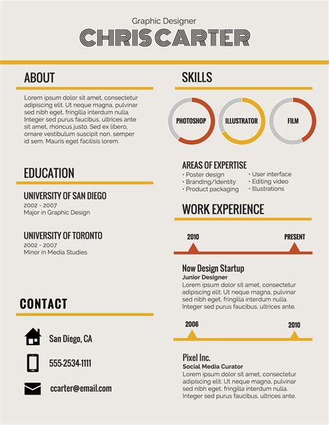 Infographic Cv Template