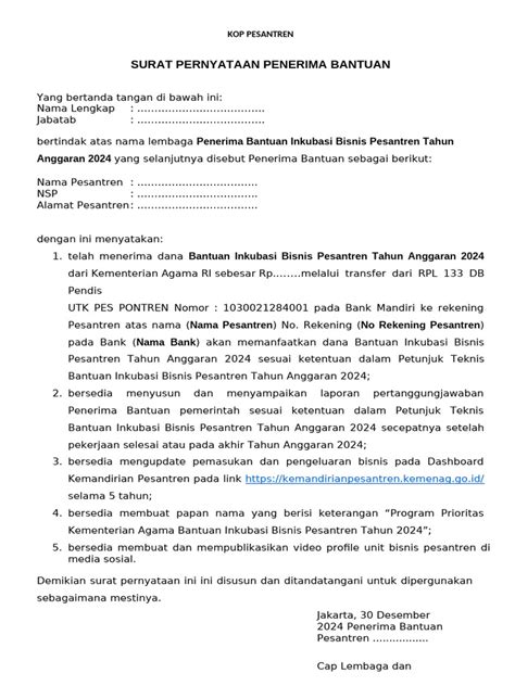 Informasi Penerima