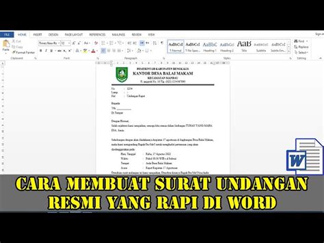 Informasi Pengundang
