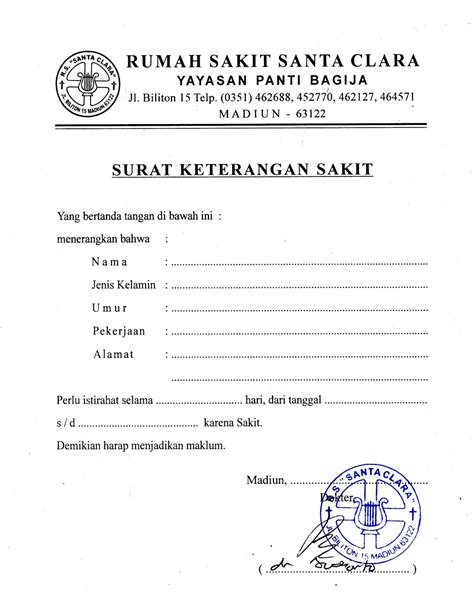 Informasi Surat Dokter