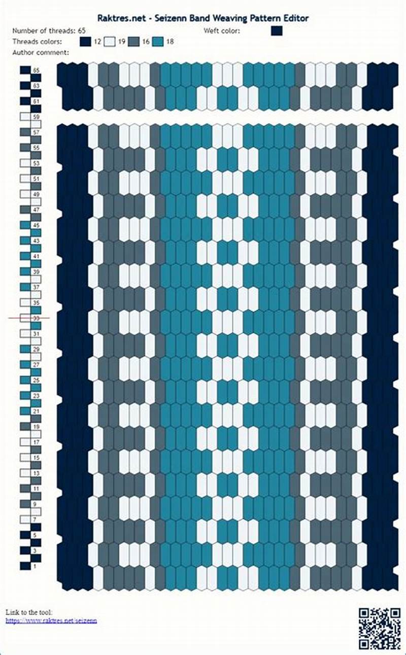 Inkle Weaving Pattern Generator