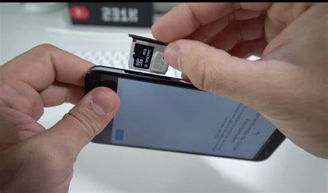 Inserting SIM card into phone
