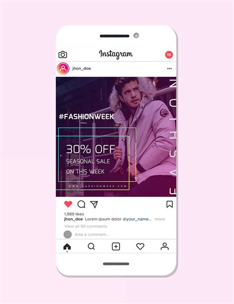 Instagram Ad Template Free