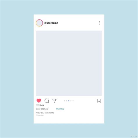 Instagram Picture Frame Template