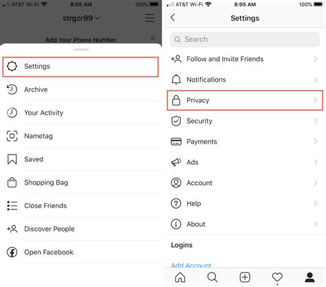 Privacy Settings