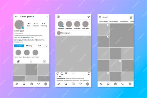 Instagram Profile Page Template