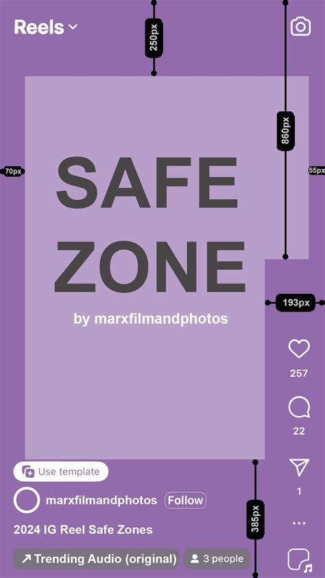 Instagram Reel Safe Zone Template