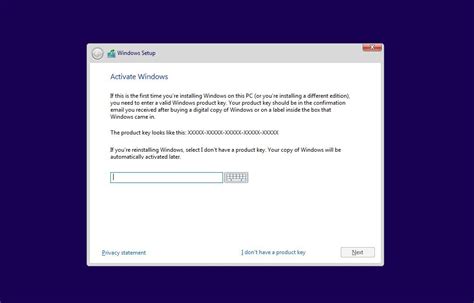 Install Windows 10 Product Key