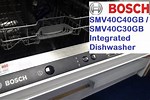 Installing a Bosch 60 Cm Ingrated Dishwaher Smv40c00gb 69
