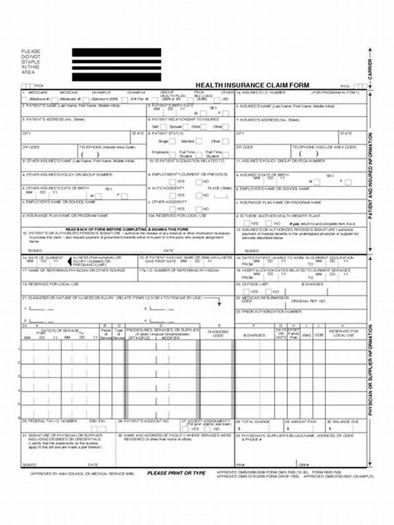 Insurance Claim Paperwork