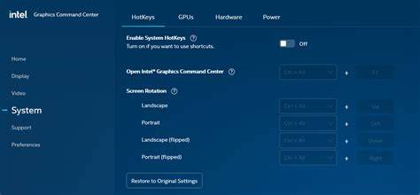 Intel Graphics Command Center