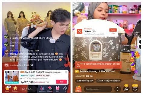 Interaksi di Live Shopee