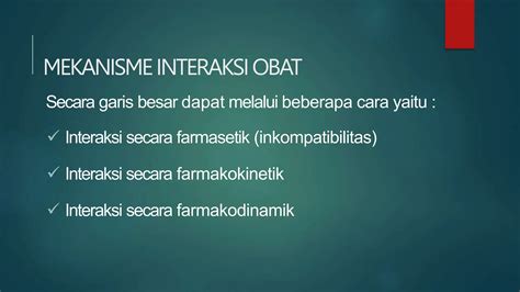 Interaksi obat