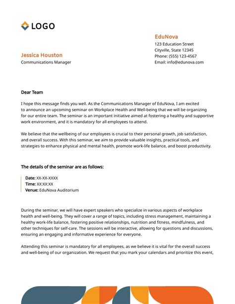 Internal Announcement Template