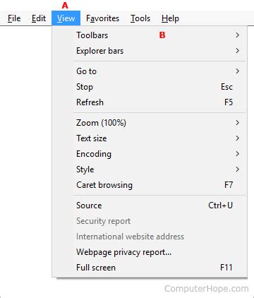 Internet Explorer Find Bar