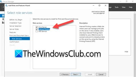 Internet Printing on Windows Server Configuration