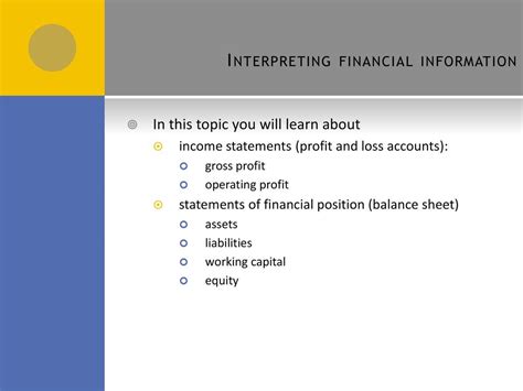 Interpreting Working Capital
