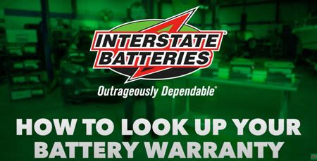 Interstate Battery Warranty Chart