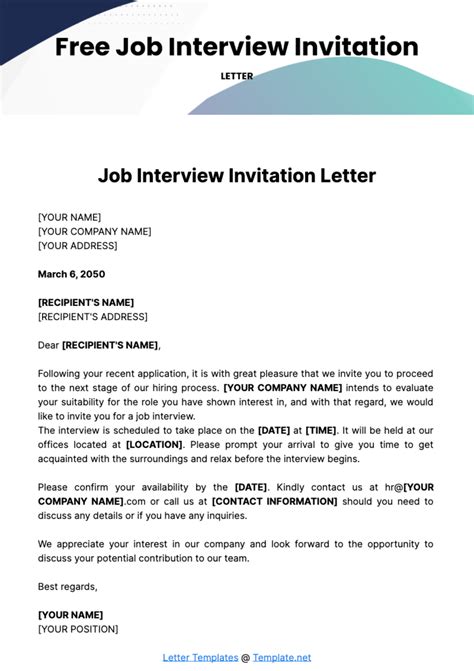 Interview Invitation