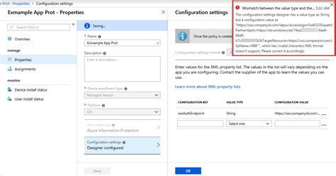 Intune App Configuration Bug Ampersands Mismatch Errors