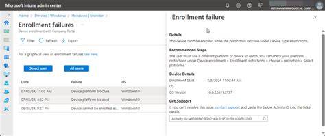 Intune Enrollment Blocked
