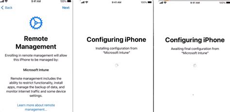 Intune iOS device management