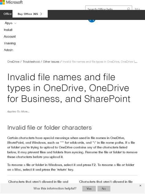 Invalid File Names