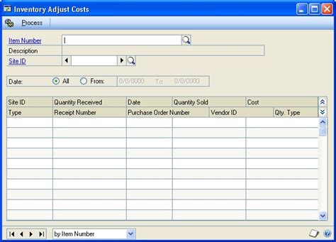 Inventory Adjustment Process