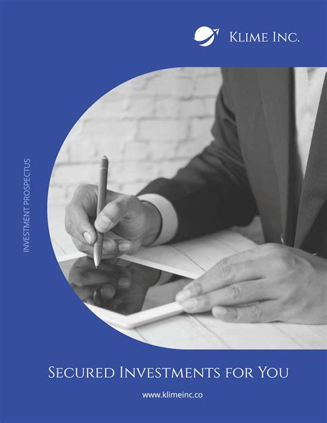 Investment Prospectus Template