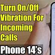 No Vibration on Calls