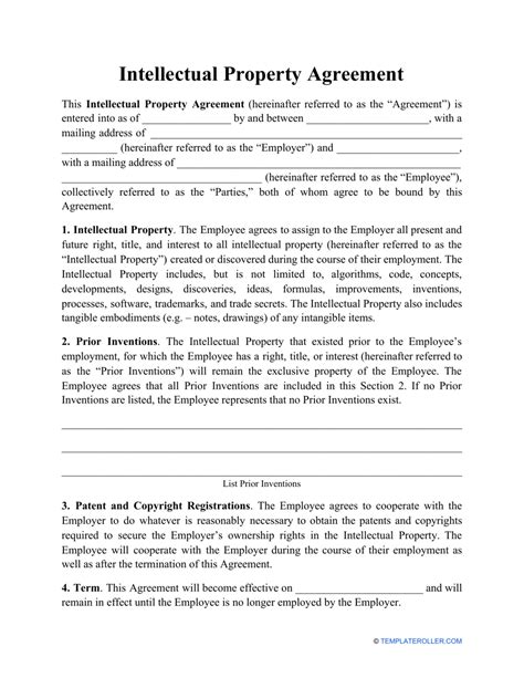 Ipr Agreement Template
