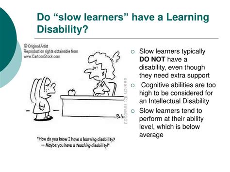 Is being a slow learner a disability