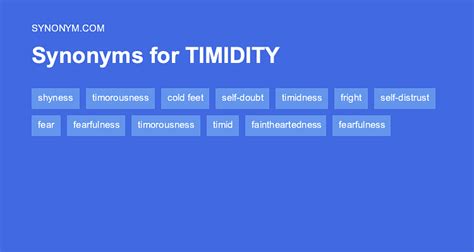 Is timidity a word