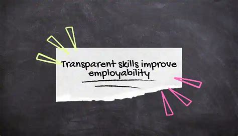 Is transparency a skill