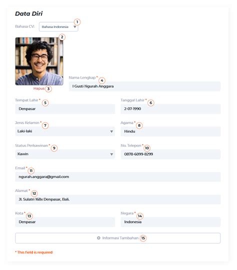 Isi Data Diri