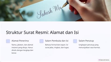 Isi Surat yang Ringkas, Padat, dan Jelas