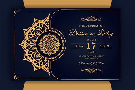 Islamic Wedding Card Template