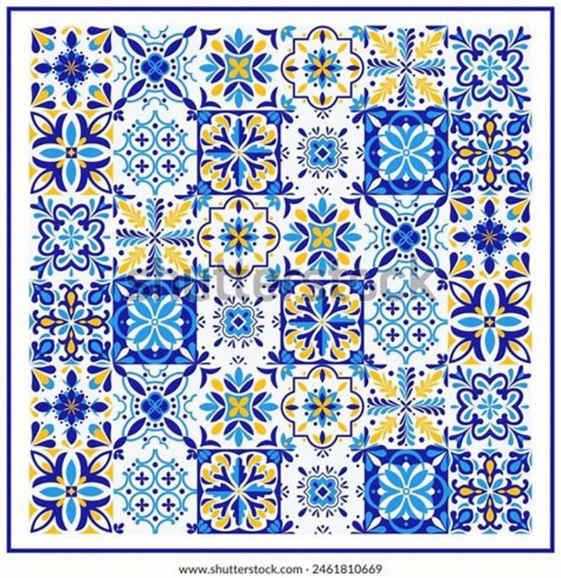 Italian Blue Tile Pattern