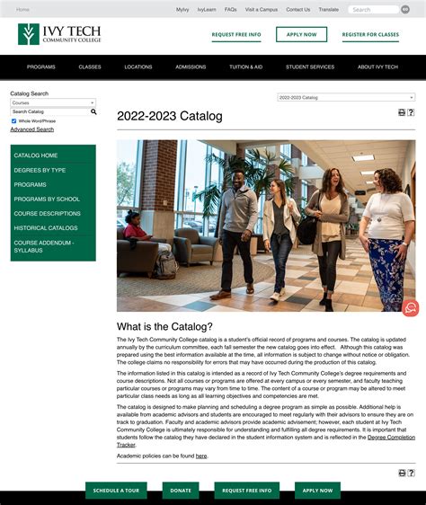 Ivy Tech Course Catalog