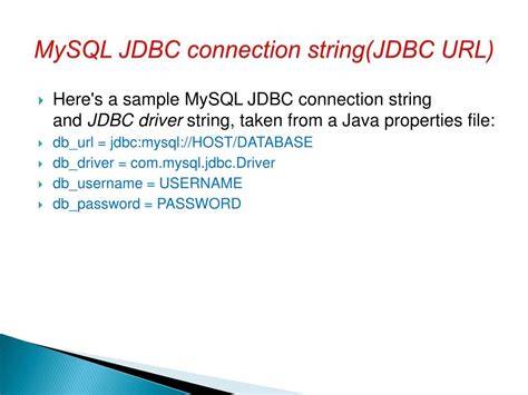 Ilustrasi JDBC URL Structure