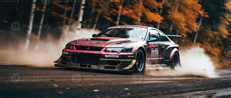 JDM car drifting