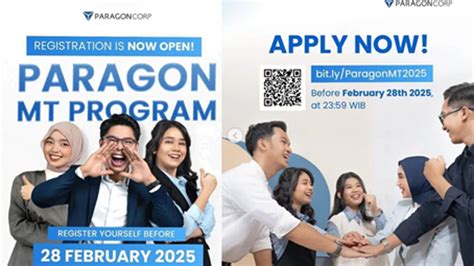 Jadwal Rekrutmen Paragon Corp