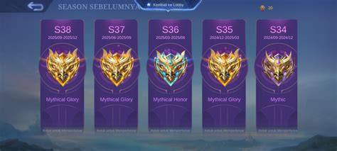Jadwal Reset Season ML S38